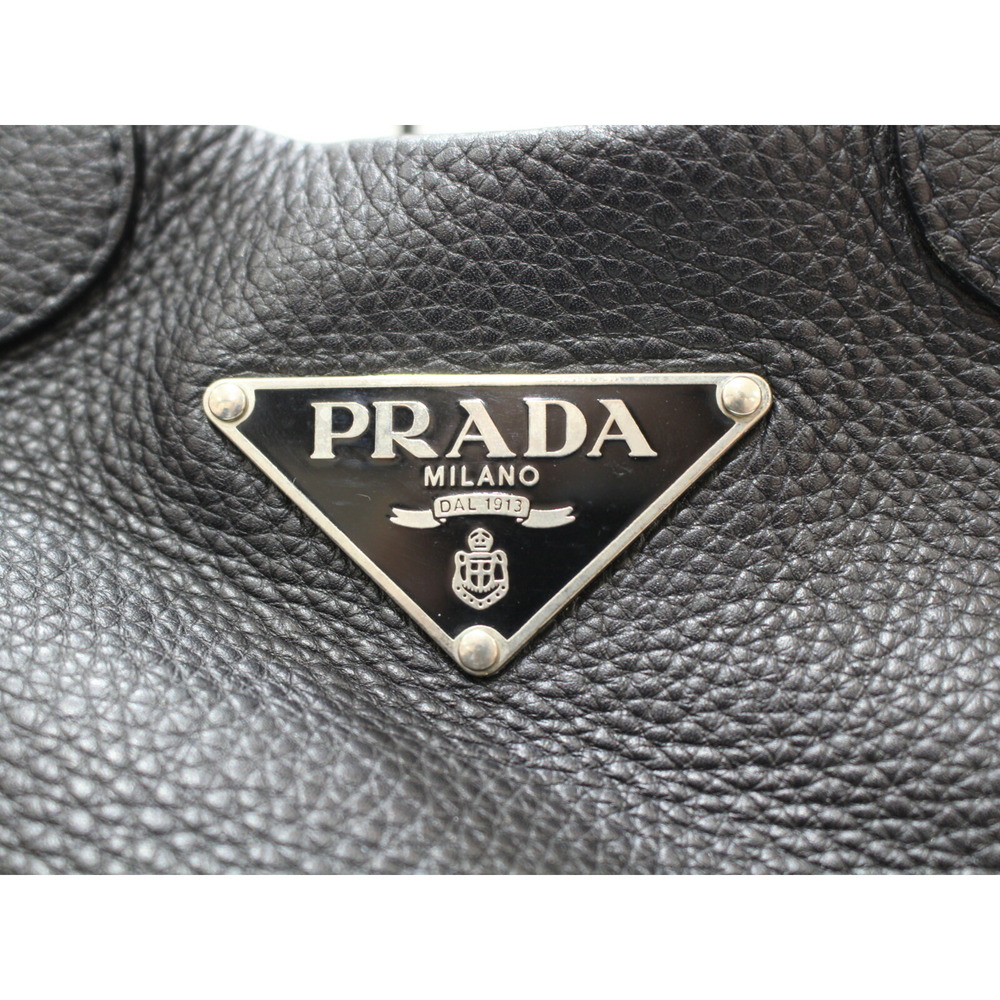 Prada Vitello Daino Leather Shoulder Bag black - Picture 7 of 7